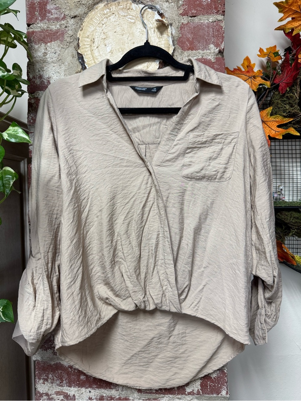 Simply Vera Vera Wang Textured High Low Blouse XS